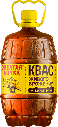 

Квас Желтая бочка живого брожения 1.5 л
