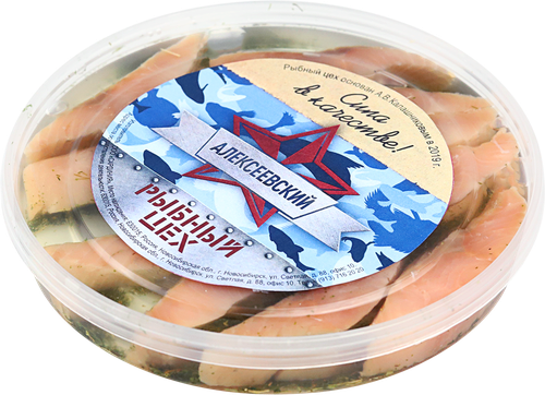 

Горбуша, филе-ломтики в масле с укропом, 170г