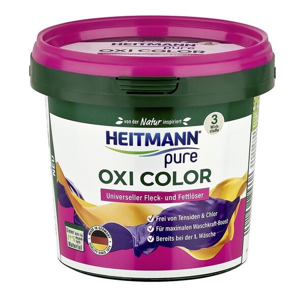Пятновыводитель Oxi Color универсальный, Heitmann, 500 г, Германия