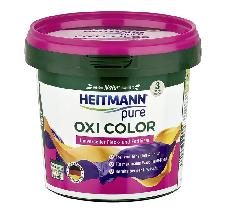 

Пятновыводитель Oxi Color универсальный, Heitmann, 500 г, Германия