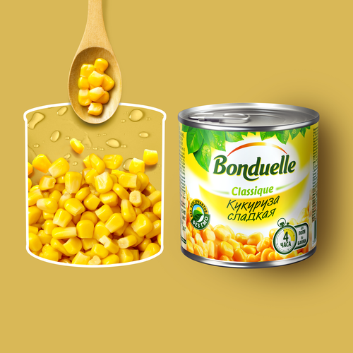 

Кукуруза Bonduelle Classique, сладкая, 425 мл