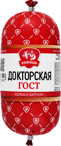 

Колбаса вареная Ромкор Докторская Гост 400 г