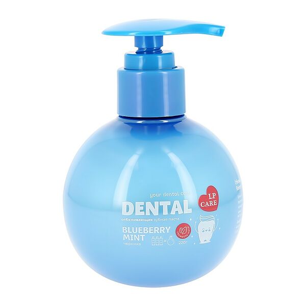 Паста зубная с помпой Lp Care Dental Черника-мята 220 г