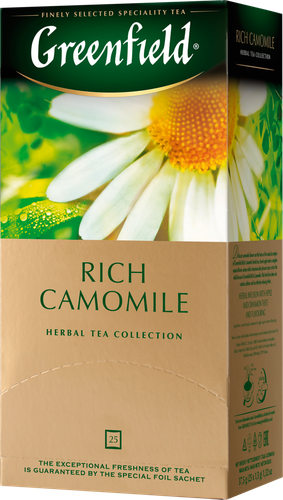 

Чайный напиток Greenfield Rich Camomile травяной 25 шт х 1.5 г