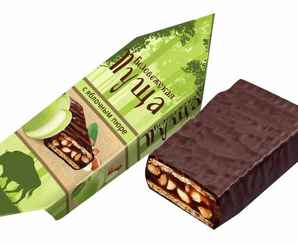 Конфеты Беловежская Пуща с яблочным пюре ТМ Коммунарка