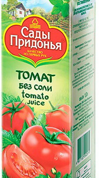 Сок САДЫ ПРИДОНЬЯ томатный с/м восст гом без соли Сок 1л.