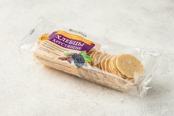 Хлебцы пшеничные ВкусВилл с черносливом и изюмом