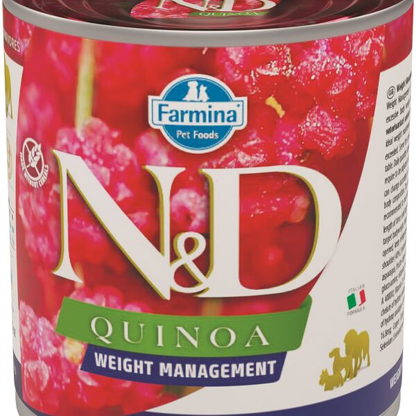Farmina N&D Dog Quinoa Wet Food Weight Management консервы для собак для контроля веса Ягненок