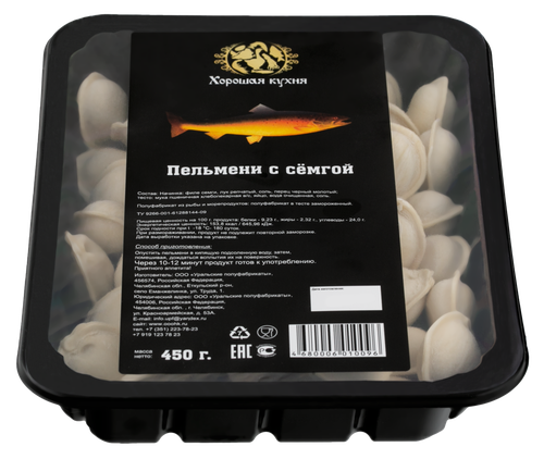 

Пельмени Хорошая кухня с сёмгой 450 г