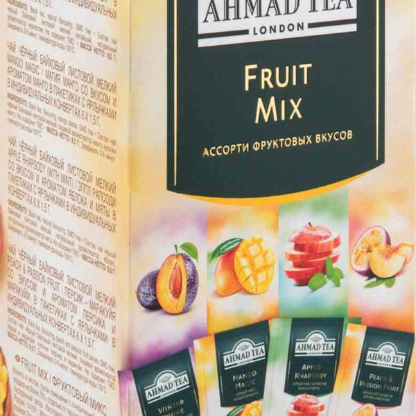 Чай чёрный Ahmad Tea Ассорти фруктовых вкусов, 24×