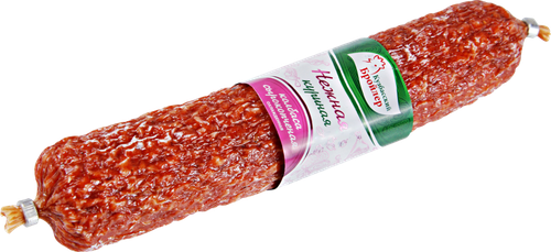 

Колбаса Волков Нежная куриная сырокопченая вес