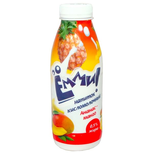 Напиток к/м ЁММИ 0.5% манго-ананас пэт 0,43л Здравушка