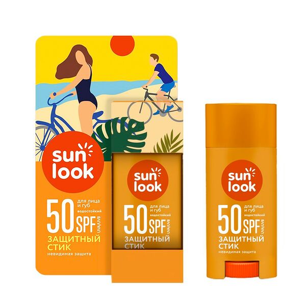 Стик для лица и губ Sun Look SPF 50 солнцезащитный 15 г