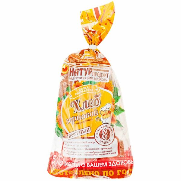 Хлеб пшенично-ржаной Хлебокомбинат Георгиевский Зерновой в нарезке