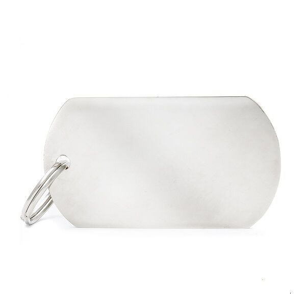 My Family Адресник Военный серебряный Military L 50*28,5мм