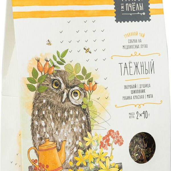 Чай Травы и Пчёлы Таёжный травяной, 80г