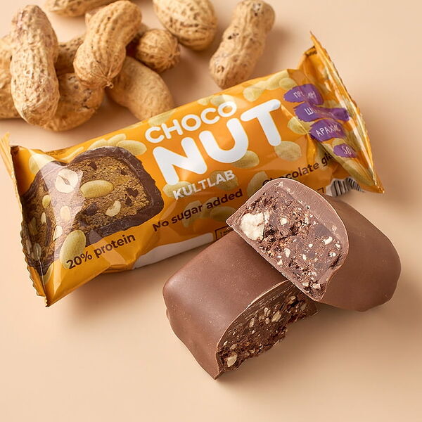 Батончик глазированный CHOCONUT «Арахис и Шоколад»