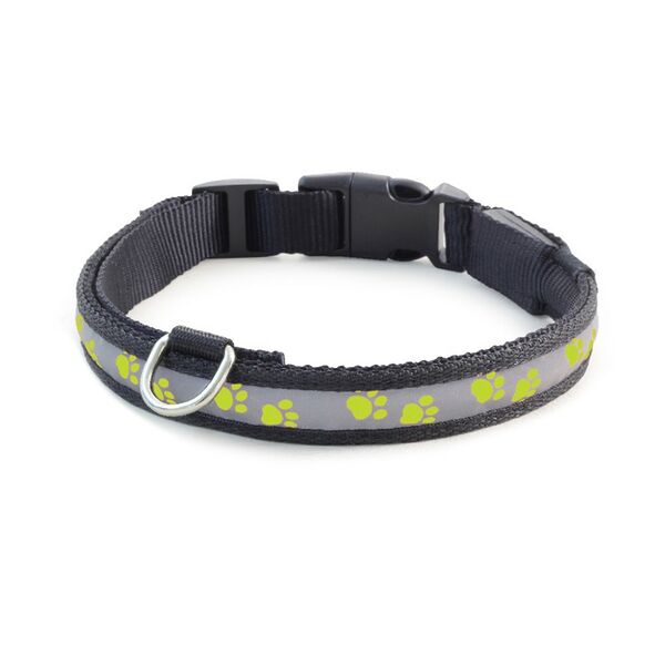 Ошейник для собак Triol LD09M нейлоновый светодиодный салатовый 25x310-410мм