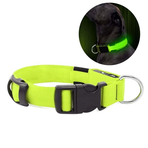 Ошейник Triol NIGHT CITY светодиодный неоновый желтый (заряжается от USB) для собак XL 2,5*51-61 см