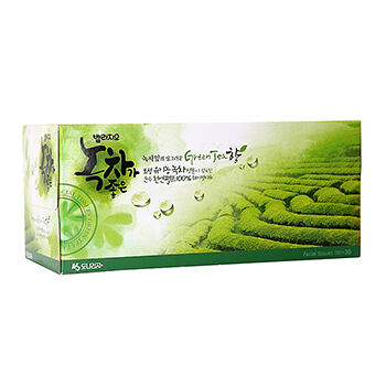 Салфетки бумажные Bellagio Green Tea для лица 2-слойные 210 шт