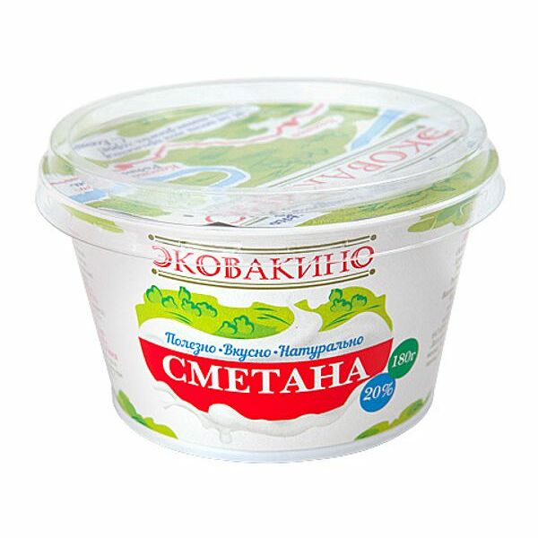 Сметана Эковакино 20%