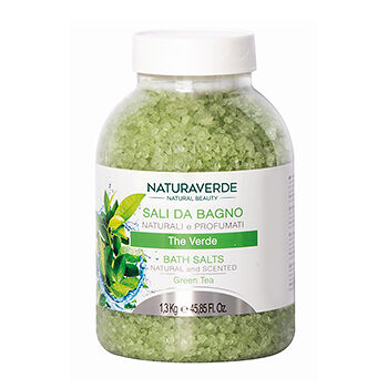 Натуральная соль для ванной с зеленым чаем NATURAVERDE 1.3 кг, Италия