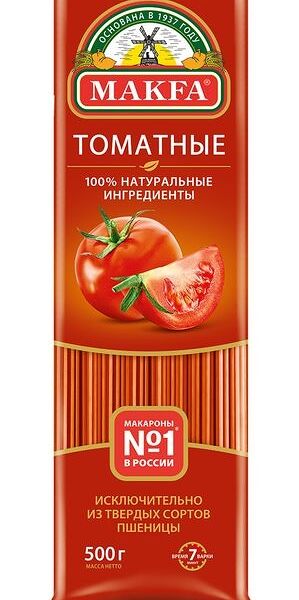 Макаронные изделия Спагетти Makfa Томатные