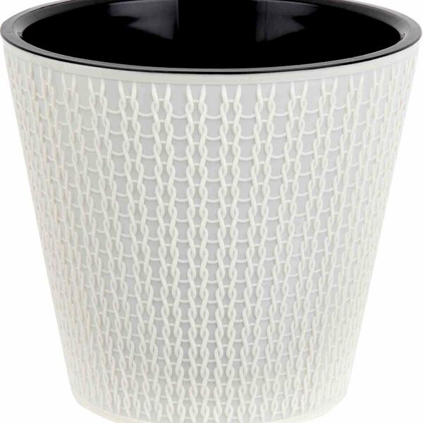 Горшок для цветов Idiland 7015 Velvet цвет: светло-бежевый, 4 л