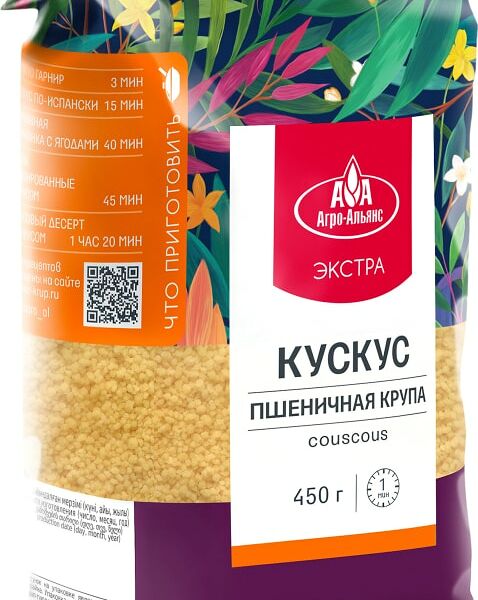Кускус Агро-Альянс Экстра пшеничный 450г