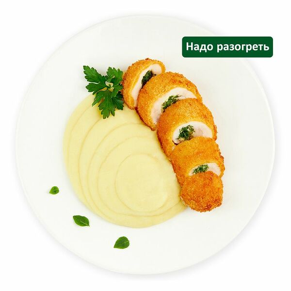 Котлета по-киевски с картофельным пюре Шеф Перекрёсток, 250г