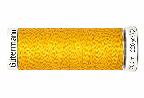 748277 Нить Sew-all для всех материалов, 200м, 100% п/э Gutermann(106 т.желтый)