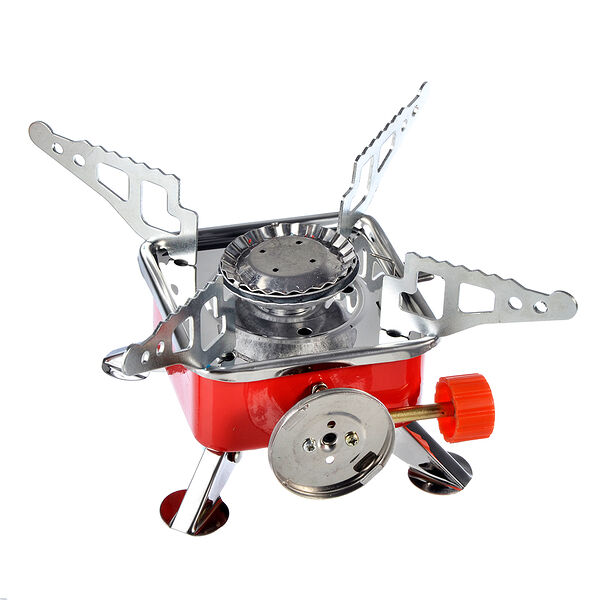 Ермак газовая плита портативная, пьезо, под цанговый баллон, 1,8 квт, 12х12х10см