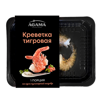 

Креветка тигровая Agama без головы свежемороженая 150 г