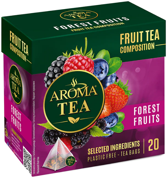 Напиток чайный фрукт аромат Aroma tea с лесными ягодами 40г пакет