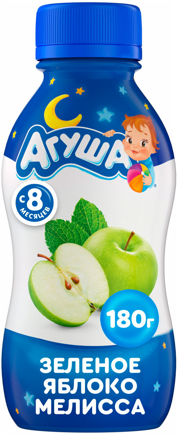 

Йогурт Агуша Зеленое яблоко мелисса 2.7%