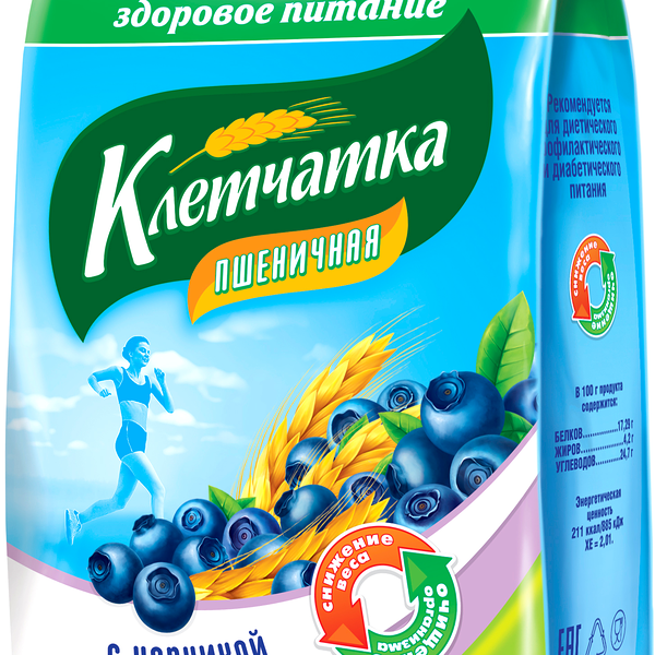 Клетчатка пшеничная Здоровое питание с черникой 150 гр