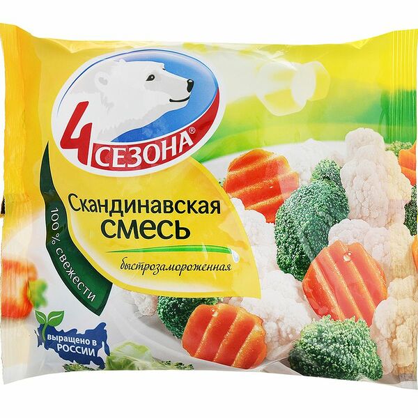 Овощная смесь 4 Сезона Скандинавская 400 г