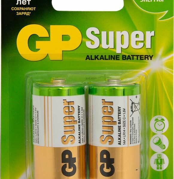 Батарейки GP Super С, 14 А 2 шт.