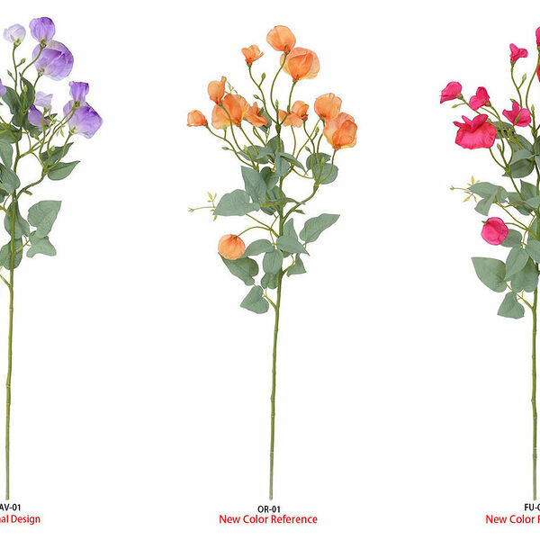 Ветка Душистый горошек искусственная, 74 см