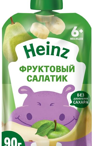 Пюре Heinz Фруктовый салатик с 6 месяцев 90г