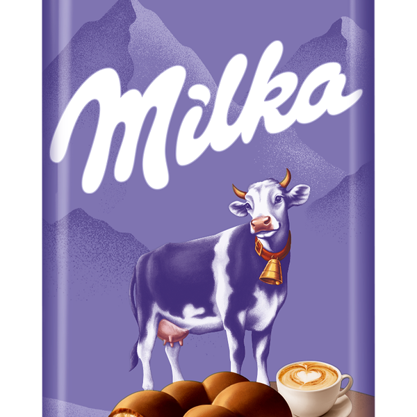 Шоколад молочный пористый Milka Bubbles Капучино