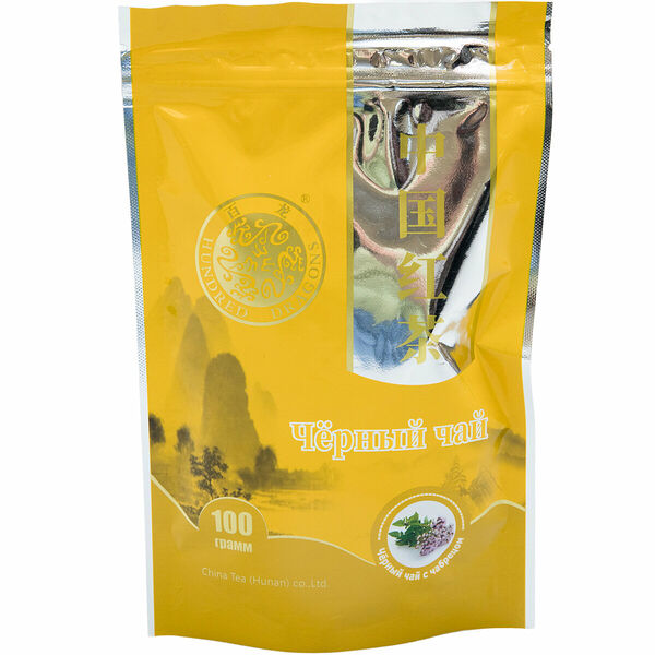 Чай черный с чабрецом ТМ Hundred dragons