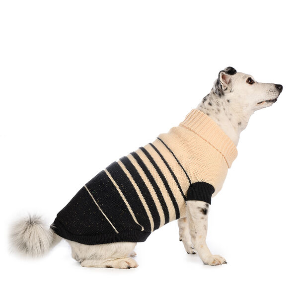 Свитер с люрексом для собак 50см 3XL серый (унисекс)