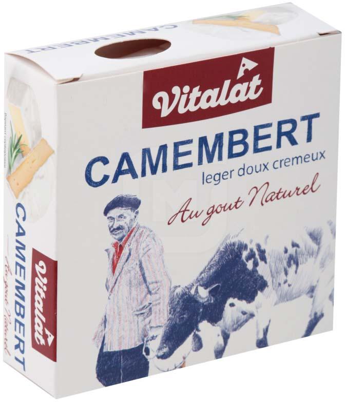 

Сыр Vitalat Камамбер мягкий с белой плесенью 45%