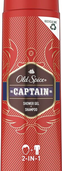 Гель для душа и шампунь Old Spice Captain 2в1 400мл