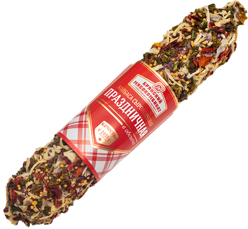 Колбаса сырокопченая МК БРЯНСКИЙ Праздничная в обсыпке, полусухая, 300г