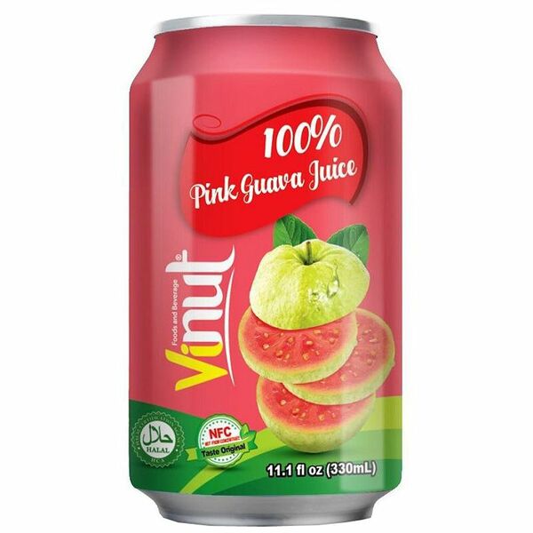 Сок Vinut Розовая гуава 100%, 330мл