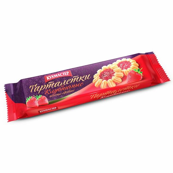 Печенье Кухмастер Клубничные тарталетки, 240г