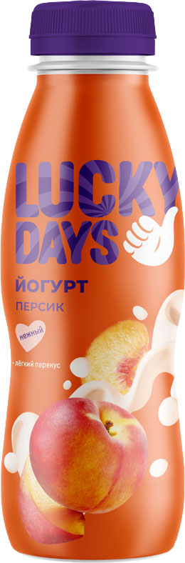 

Йогурт питьевой Lucky Days Персик 1%