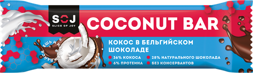 

Батончик кокосовый SOJ Coconitto с ванильно-сливочным вкусом без добавления сахара 40 г